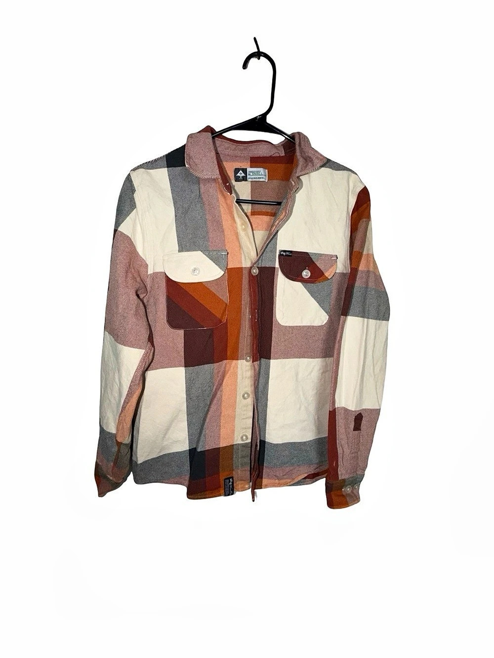 Vintage LRG Lifted Research Group Patchwork Plaid Button Up Shirt Jacket S